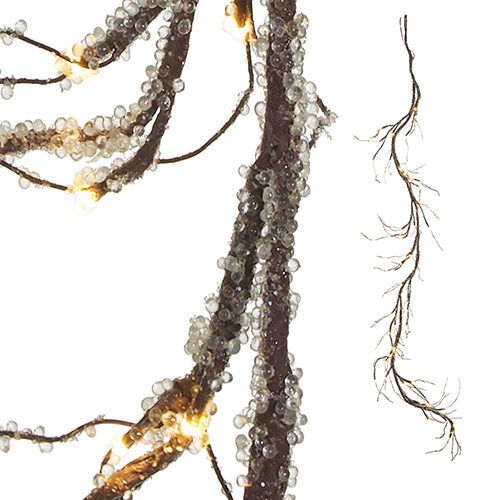 Lighted Iced Garland with Lights - 60"