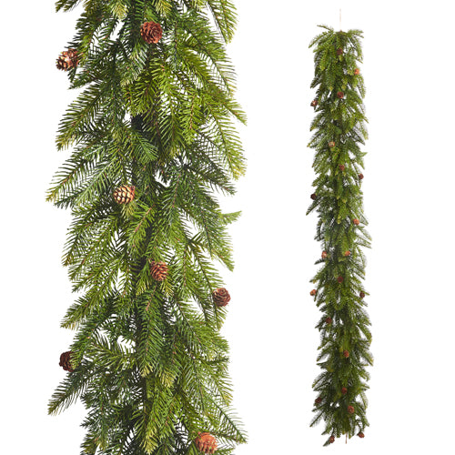 Cedar and Mini Pinecone Garland - 60"