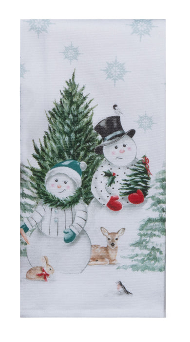 Evergreen Forever Snowman Dual Purpose Terry Towel