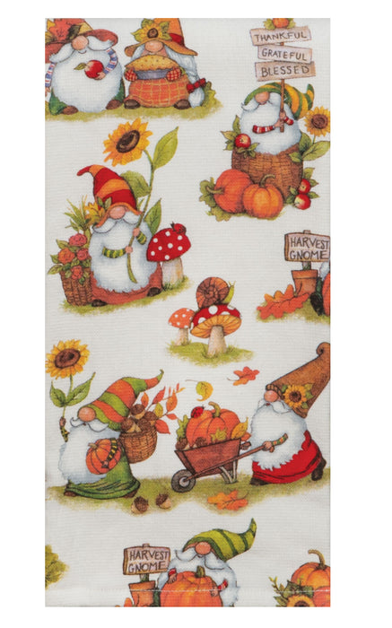 Harvest Gnome Toss Dual Purpose Terry Towel