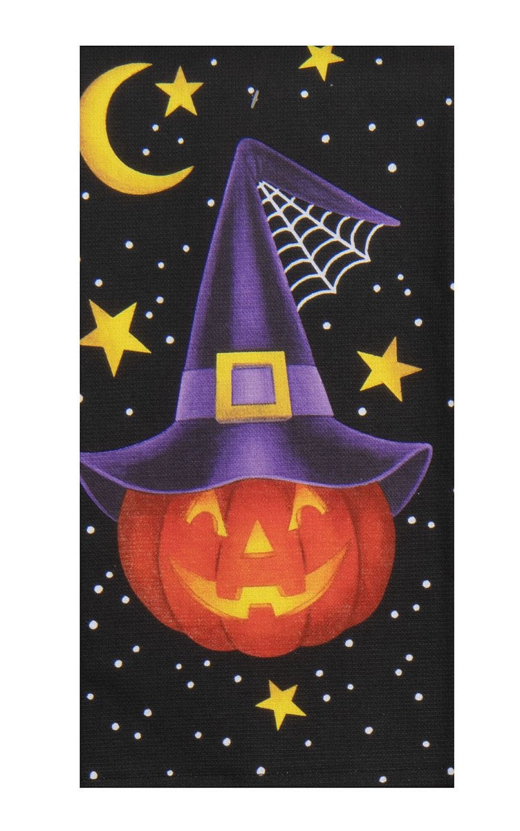Pumpkin Witch Dual Purpose Terry Towel