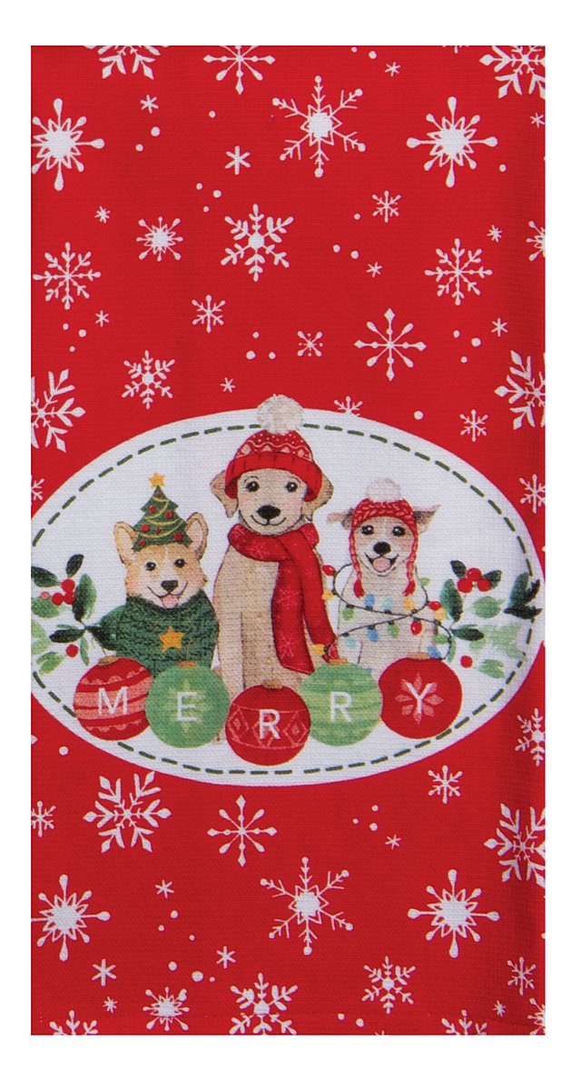 Santa Paws Merry Pups Dual Purpose Terry Towel