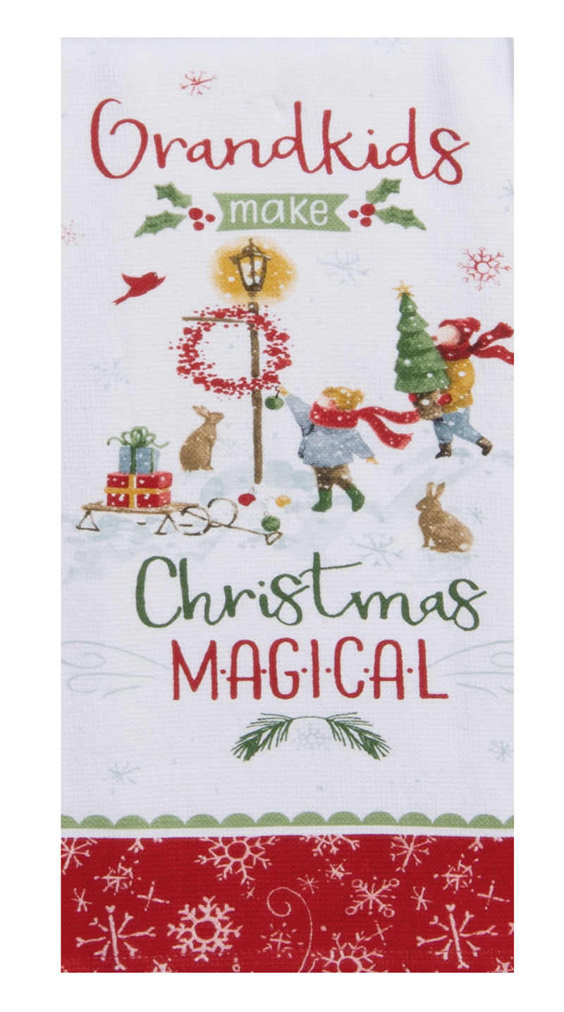Magical Winterland Grandkids Dual Purpose Terry Towel