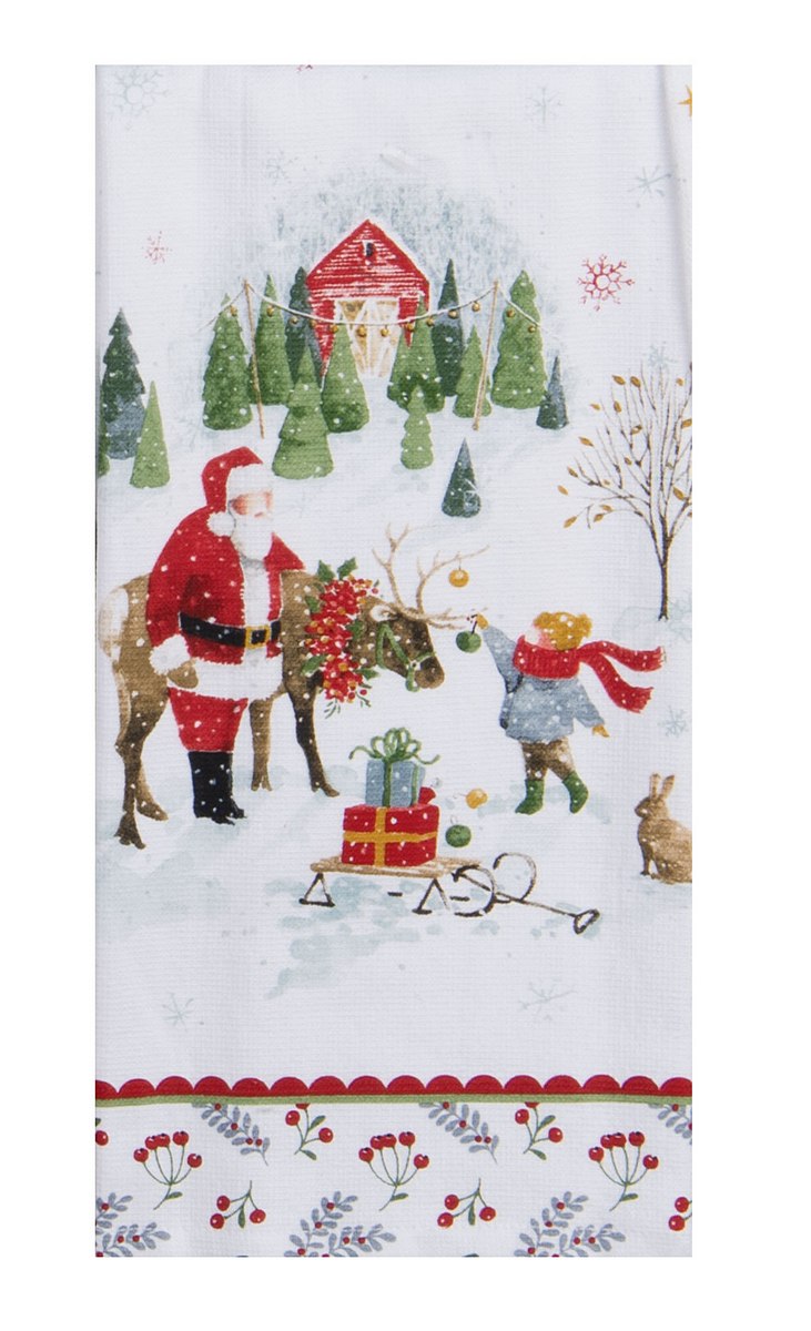 Magical Winterland Santa Dual Purpose Terry Towel