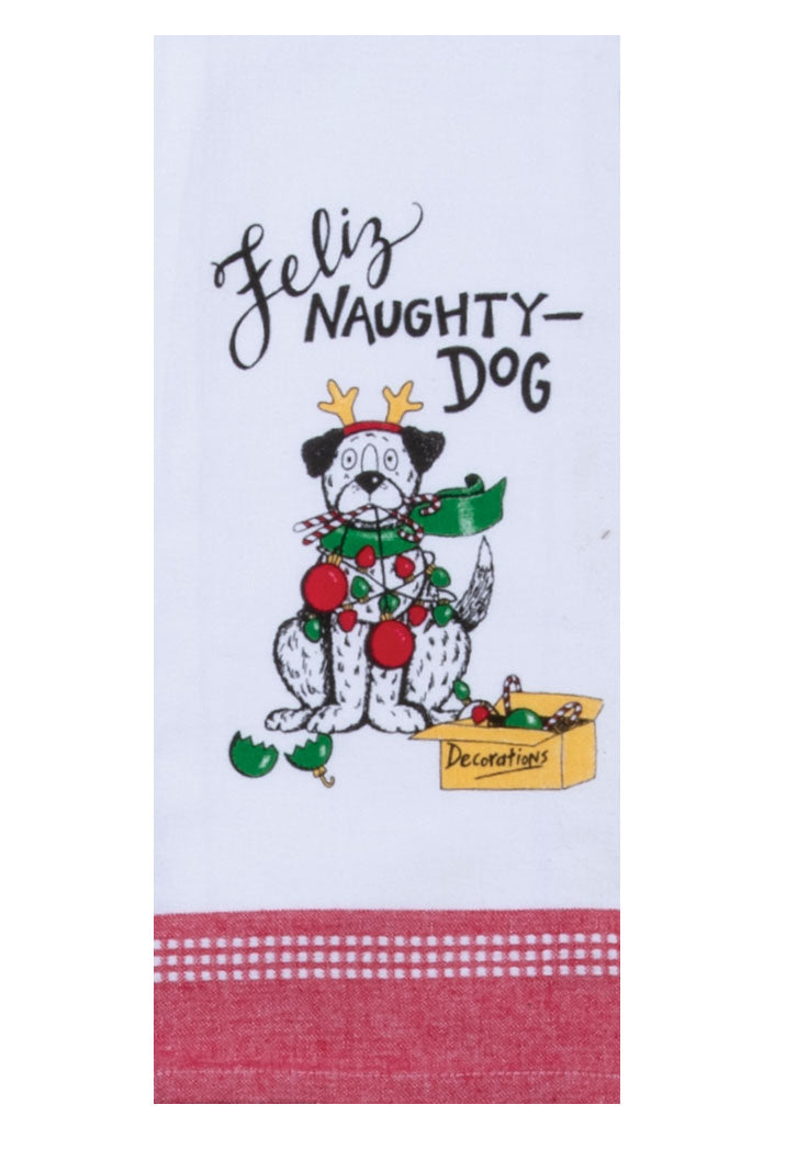 Snarkasm Pet Naughty Dog Tea Towel