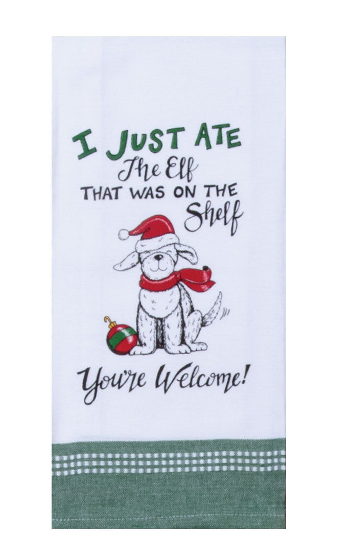 Snarkasm Pet Ate the Elf Tea Towel