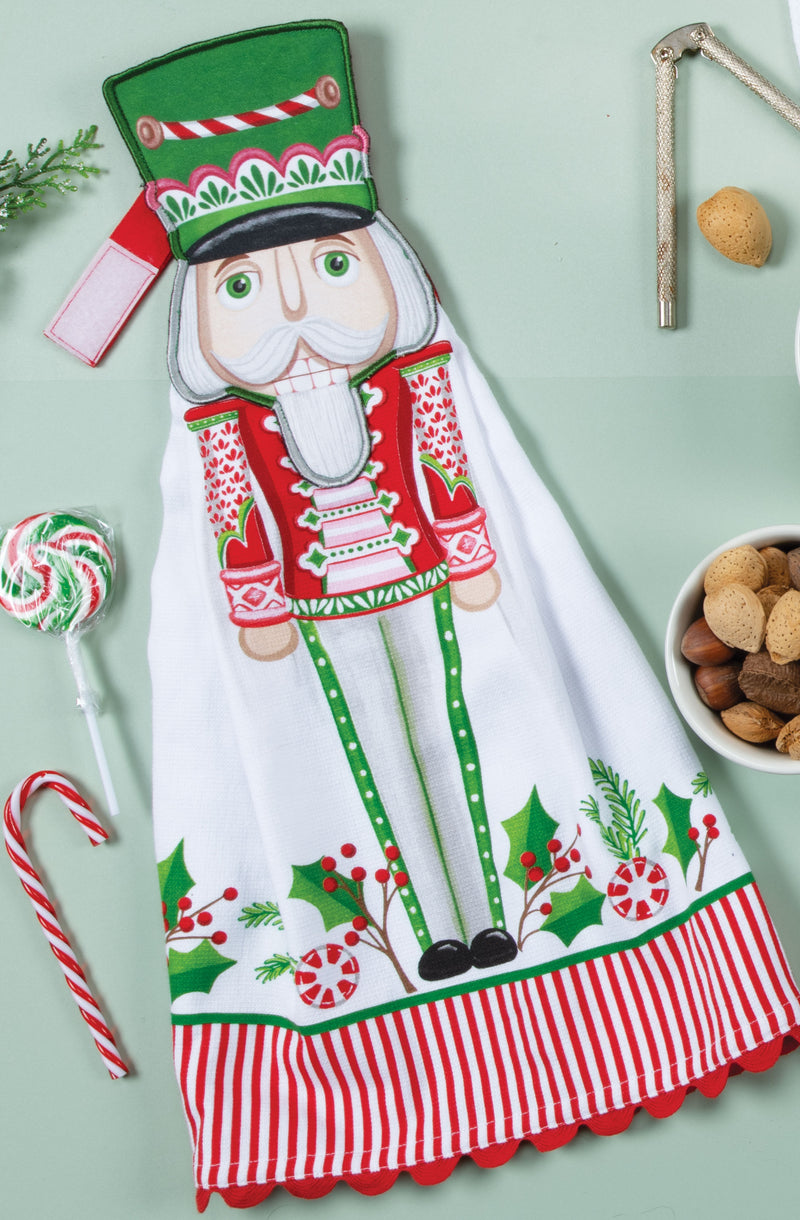 Merry Nutcrackers Hang Ups Towel