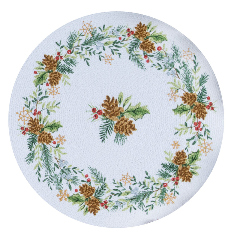 Sage Santa Braided Placemat