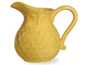 Yellow Honeycomb Jug