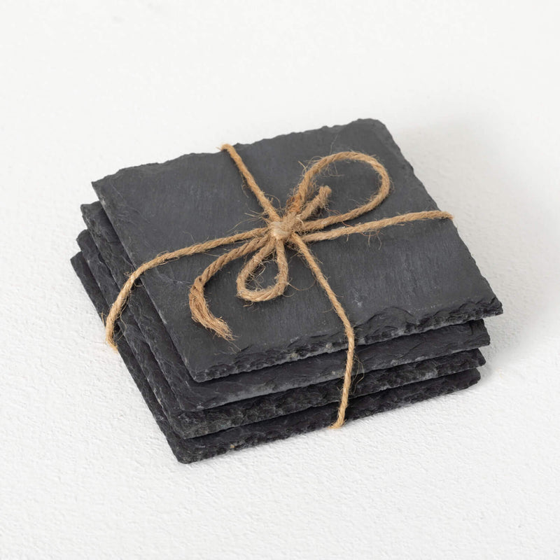 Slate Live-Edge Coasters
