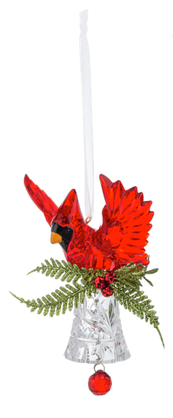 Cardinal and Bell Ornament
