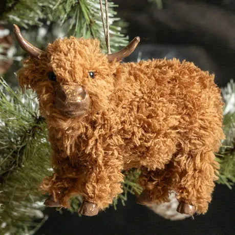 Standing Highland Cow Ornament