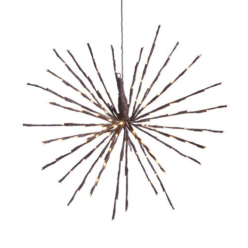 Brown Starburst with 150 Warm Lights