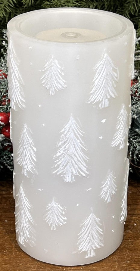 White Pine Tree Fountain Candle