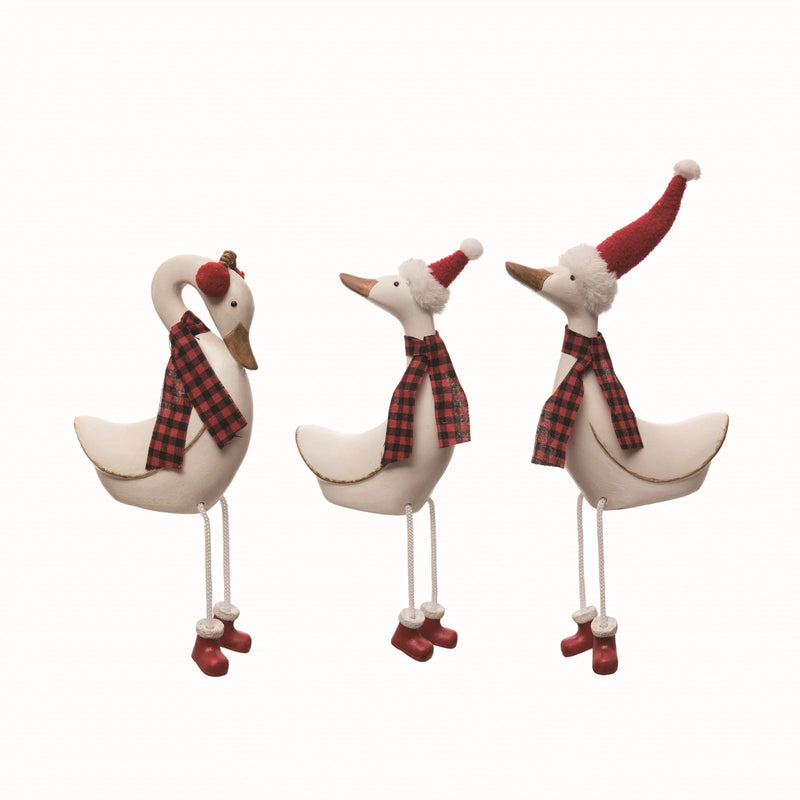 Christmas Duck Figurines