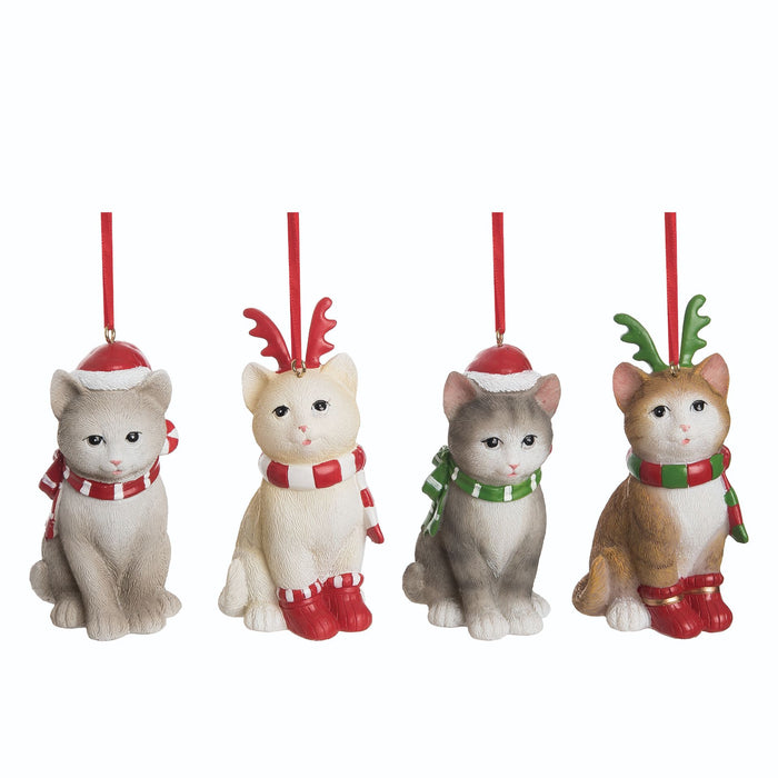 Christmas Kitty Ornaments