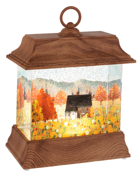 Light Up Shimmer Harvest Scene Lantern