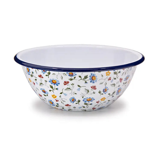 Decorative bowl with floral pattern on a white background