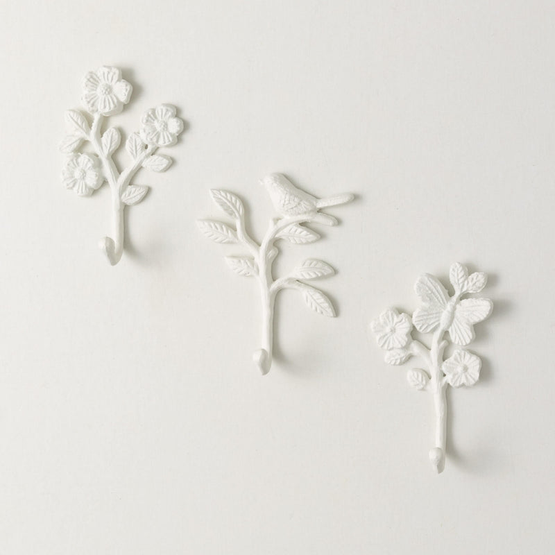 Metal Flower Wall Hooks