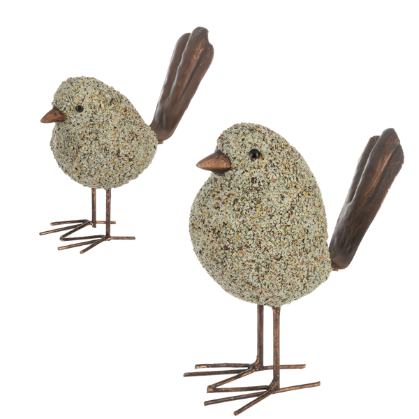 Pebble Stone Bird Figurines