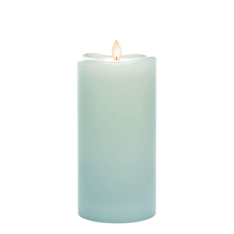 Wave Top Smooth Pillar Candle