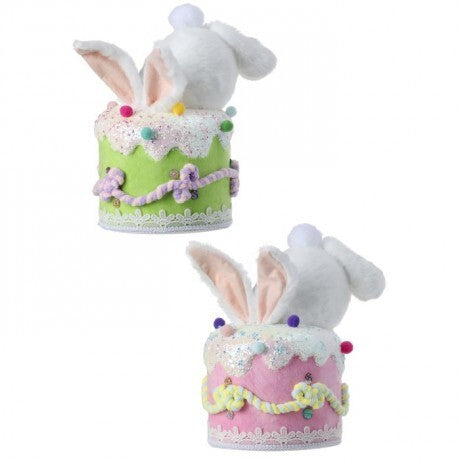 Furry Bunny Bottom Cake Figurines