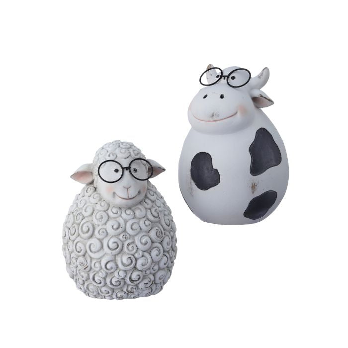 Sheep and Cow Figurines