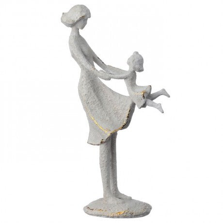 Playful Mother with Child Figurine