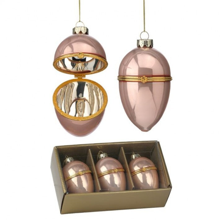 Glass Faberge Egg Ornament