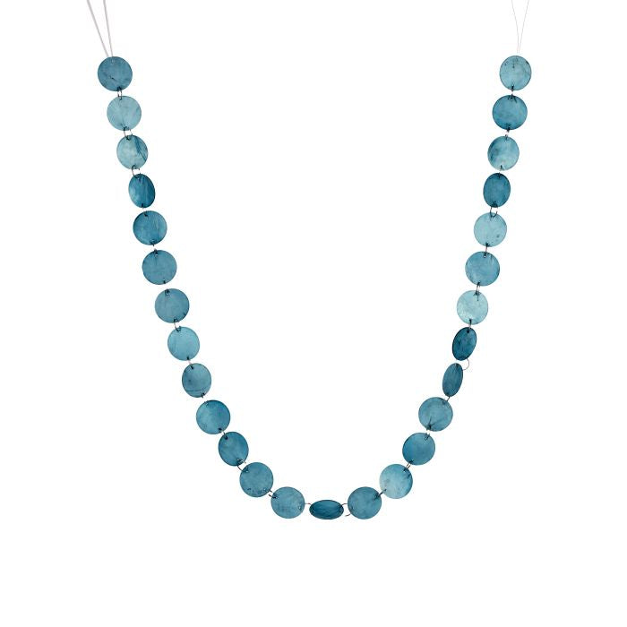 Blue Coastal Shell Decorative Garland