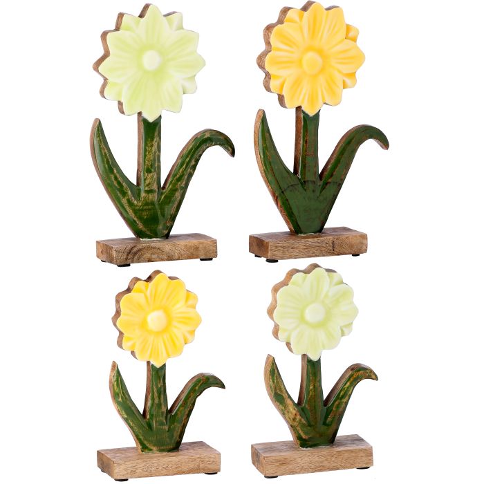 Sunflower Wood Figurine