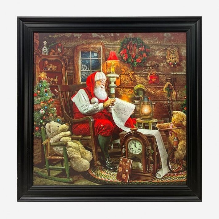 Santa List Framed Art