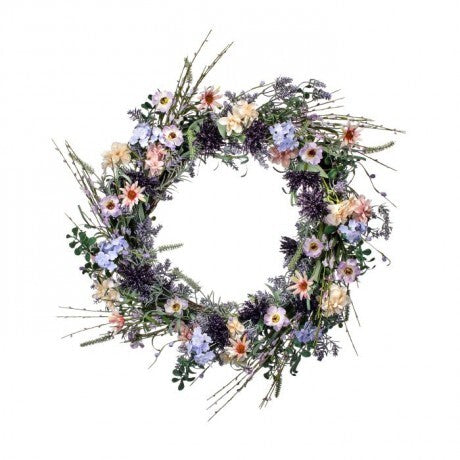 Thistle Wild Flower Wreath - 24"