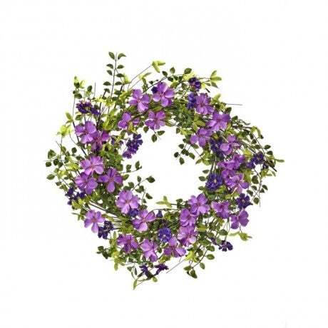 Viola Garden Wreath - 24"