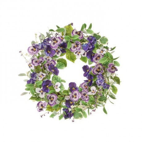 Pansy Wreath - 24"