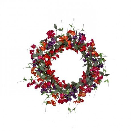 Mini Garden Blossom Wreath - 24"