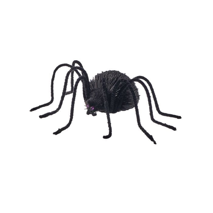 Glitter Black Spider Figurine