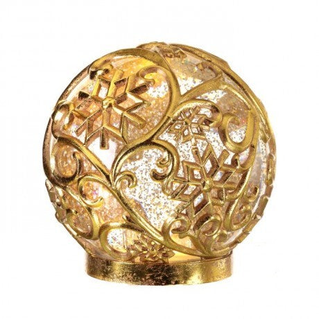 Snowflake Water Globe Silver