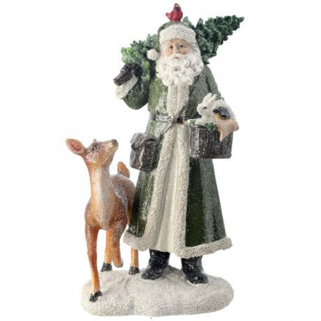 Forest Trail Santa with Deer