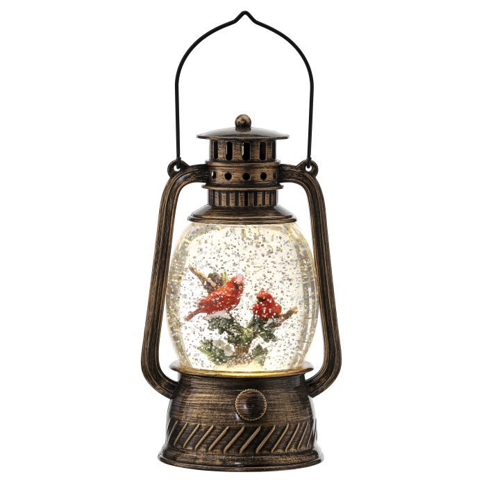 Cardinal Lighted Water Lantern