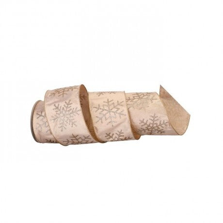 Glitter Snowflake on Ribbon