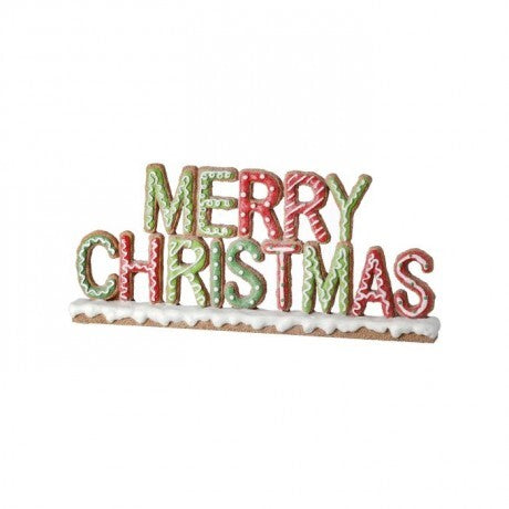 Merry Christmas Gingerbread Sign