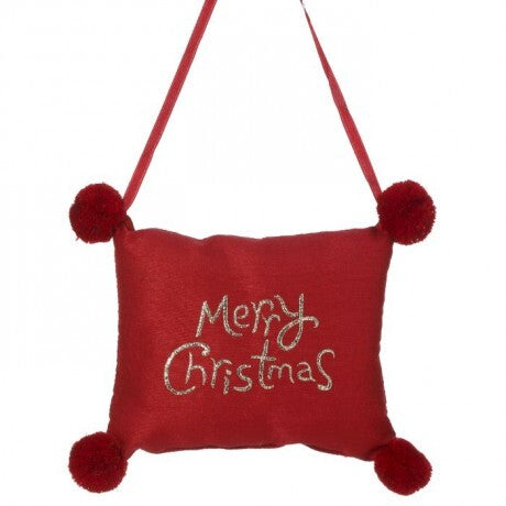 Merry Christmas Pillow Ornament