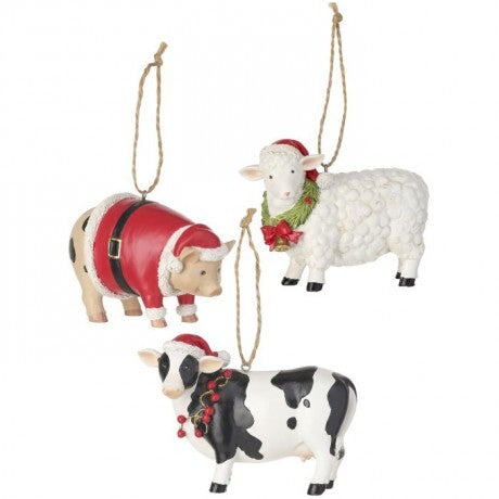 Barnyard Animal Ornaments