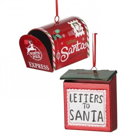 Santa Mailbox Ornaments