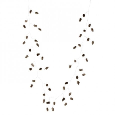 Mini Glitter Pinecone Garland - 60"