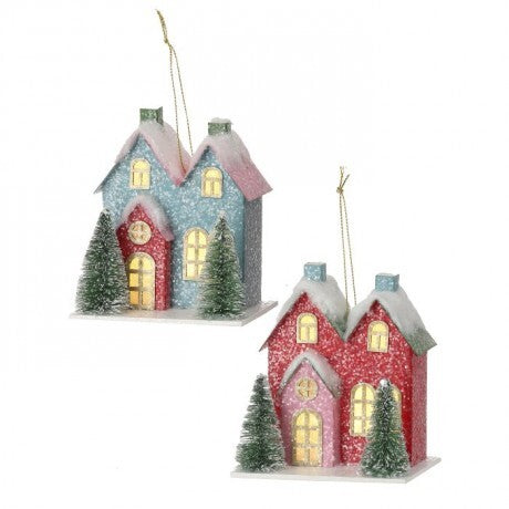 Light Up Christmas House Ornaments