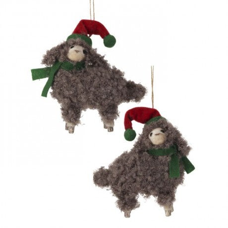 Wool Fur Lamb Ornaments