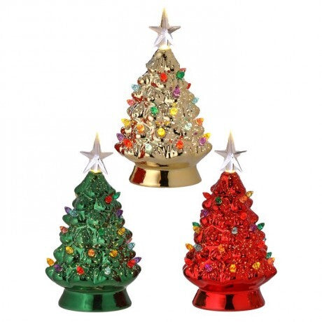 Glass Tree with Lights