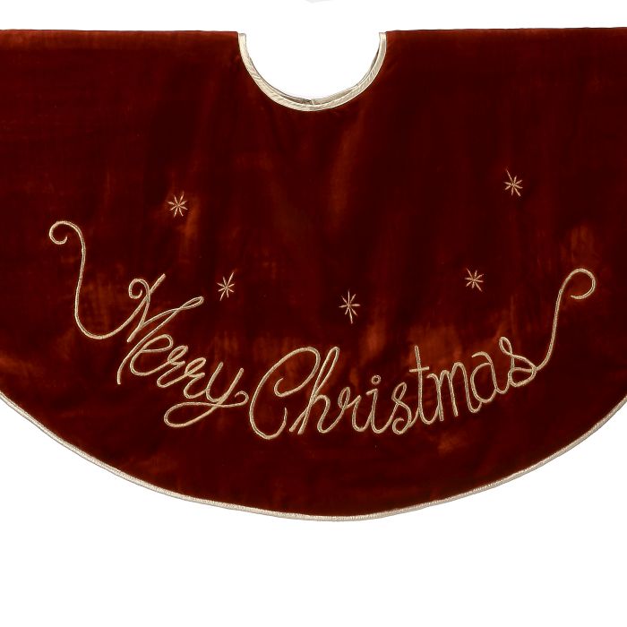 Merry Christmas Velvet Tree Skirt